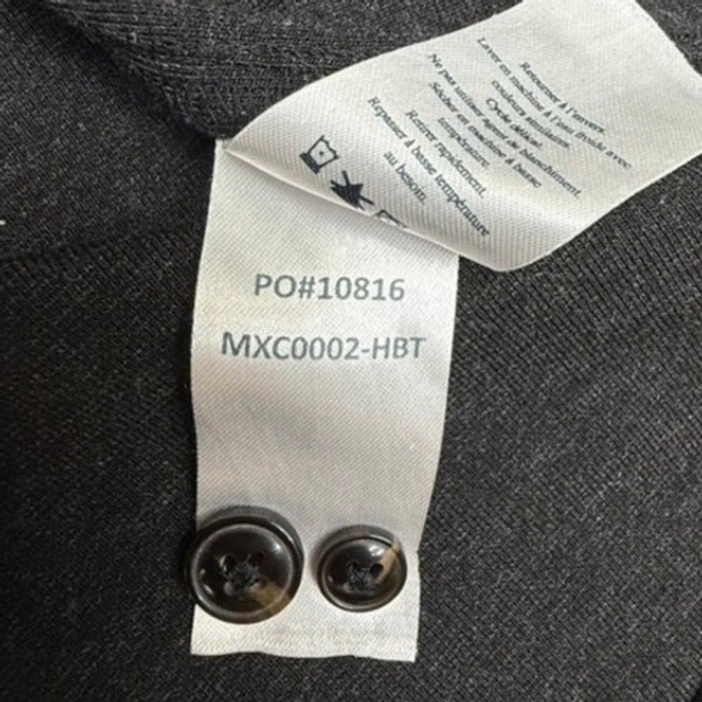 FAHERTY BRAND Men's Dark Gray Textured Long Sleeve Button Up Shirt XXL Preppy - Picture 7 of 10